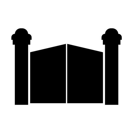 Gate icon vector illustration symbol designのイラスト素材