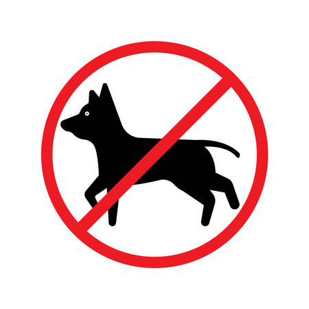 no dogs icon vector illustration symbol designのイラスト素材