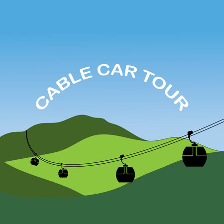 cable car tour icon vector illustration template designのイラスト素材