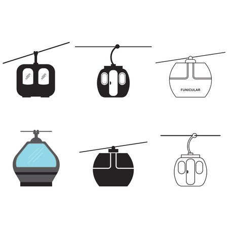 funicular icon vector illustration symbol designのイラスト素材