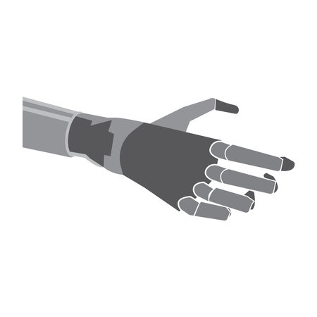Robot hand icon vector illustration symbol designのイラスト素材