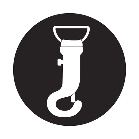 Mountain equipment Carabiner icon vector illustration symbol designのイラスト素材