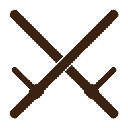 Police Batons icon, vector illustration symbol designのイラスト素材