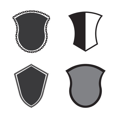 Shield logo vector illustration template designのイラスト素材