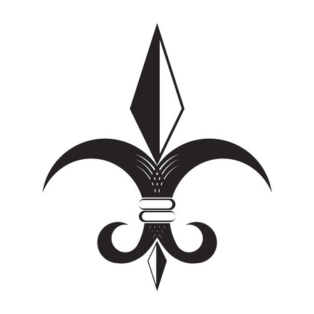 fleur de lis icon vector illustration logo designのイラスト素材
