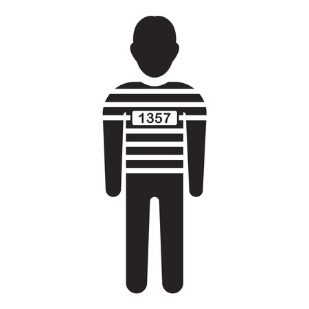 Prisoner icon vector illustration symbol designのイラスト素材