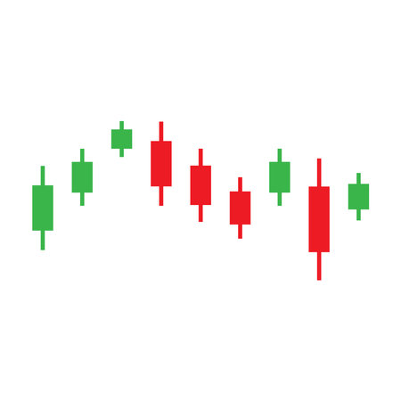 Stock price indicator chart icon vector illustration symbol designのイラスト素材