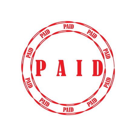 Paid icon vector illustration symbol templateのイラスト素材