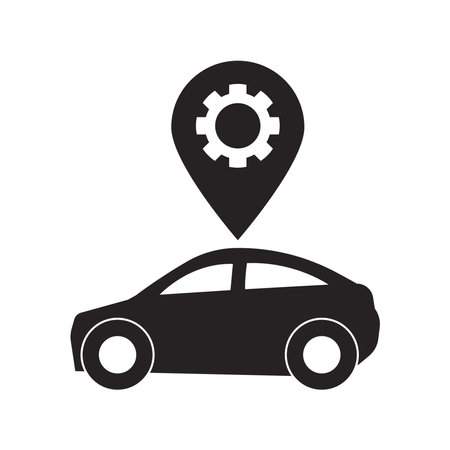 car repair center icon vector illustration symbol designのイラスト素材