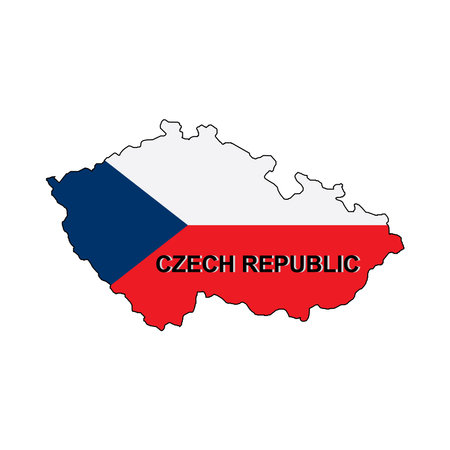 Czech Republic map icon vector illustration symbol designのイラスト素材
