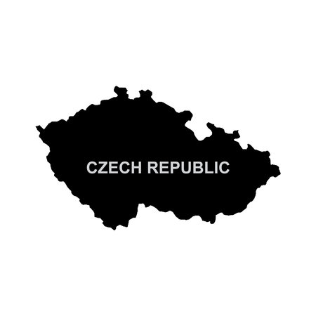 Czech Republic map icon vector illustration symbol designのイラスト素材
