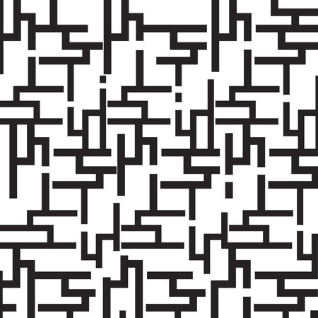 Black and white geometric pattern maze,vector illustration designのイラスト素材