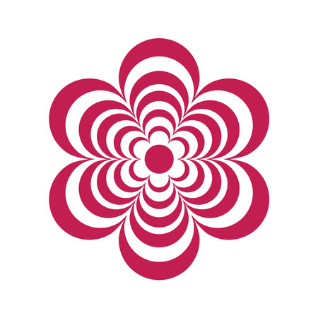 Beautiful flower logo vector illustration designのイラスト素材