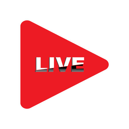 LIVE icon vector illustration symbol designのイラスト素材