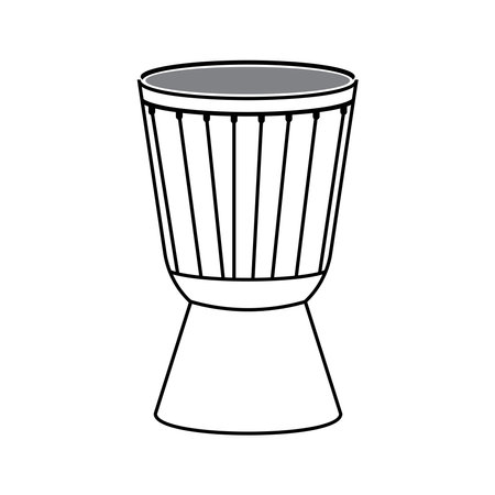 Tambourine icon or traditional Brazilian musical instrument,vector illustration designのイラスト素材