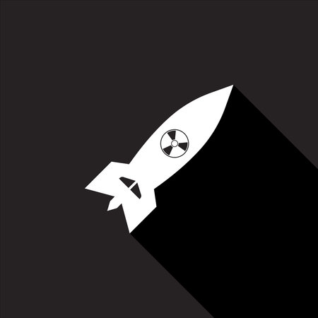 Nuclear Bomb icon,vector illustration symbol designのイラスト素材
