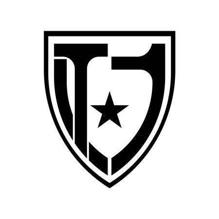 TJ letter logo vector design symbol backgroundのイラスト素材