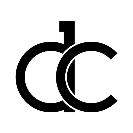 DC letter logo,symbol icon template designのイラスト素材