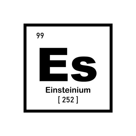 Einsteinium icon,vector illustration symbol designのイラスト素材