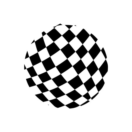 Checkered Ball icon,vector illustration symbol designのイラスト素材