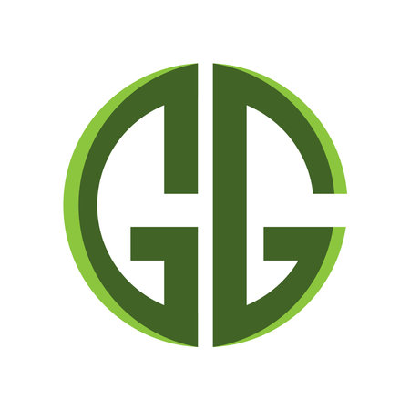 GG letter logo,symbol icon template designのイラスト素材