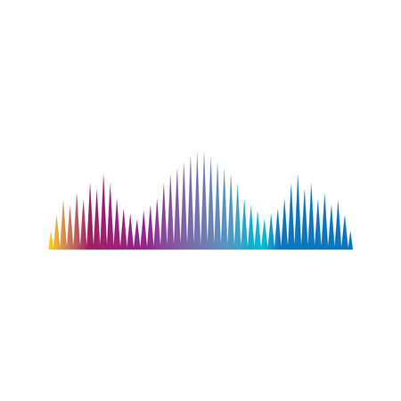 Sound wave icon, vector illustration symbol designのイラスト素材