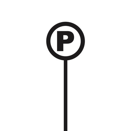 parking area traffic sign icon,vector illustration symbol designのイラスト素材