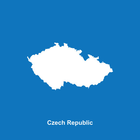 Czech Republic map icon,vector illustration symbol designのイラスト素材