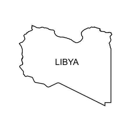Libya map icon,vector illustration symbol backgroundのイラスト素材