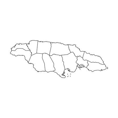 Jamaica map icon illustration symbol designのイラスト素材