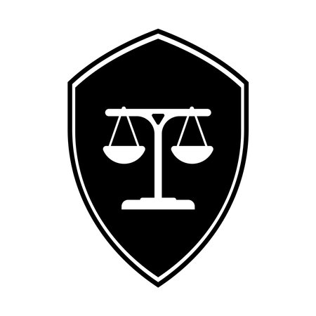 justice scale logo vector symbol designのイラスト素材