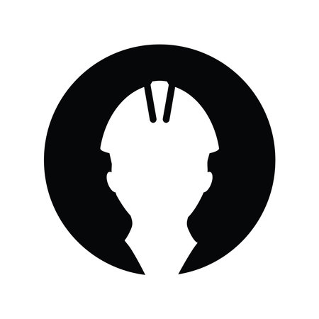 Construction workers icon vector symbol designのイラスト素材