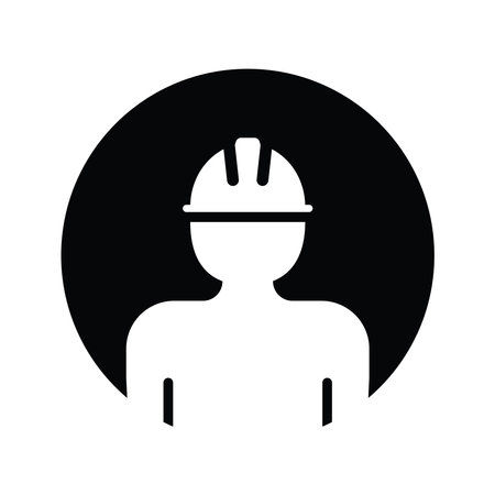 Construction workers icon vector symbol designのイラスト素材