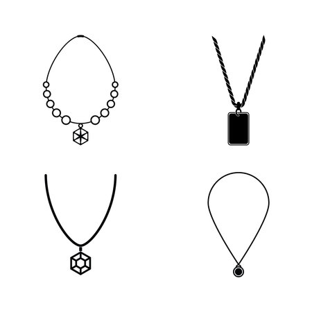 Necklace symbol icon vector illustration designのイラスト素材