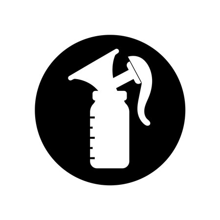 Breast milk sucker icon illustration symbol designのイラスト素材