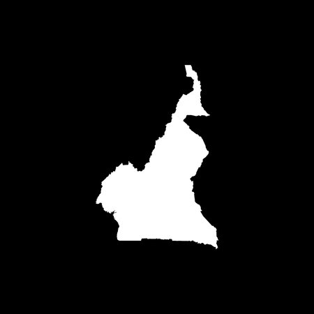 Cameroon map icon illustration designのイラスト素材