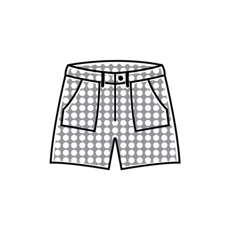 shorts icon illustration element designのイラスト素材