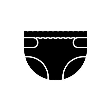 baby diaper icon illustration element designのイラスト素材