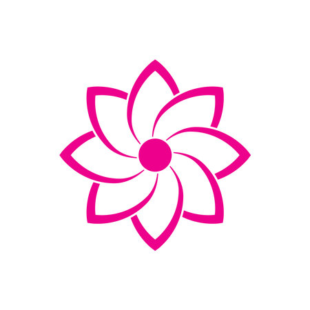 beautiful flower icon illustration element designのイラスト素材
