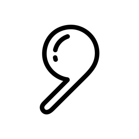 comma symbol icon illustration element designのイラスト素材