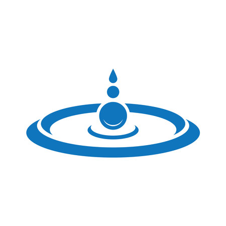 Water Splash Icon Illustration Element Designのイラスト素材