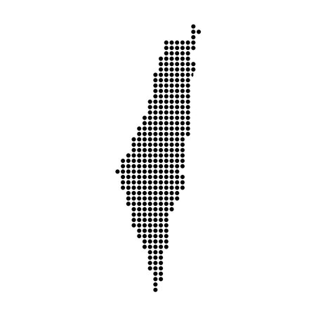 Israel Map Icon Element Designのイラスト素材