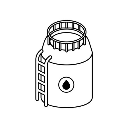 Storage Tank Icon Illustration  element designのイラスト素材