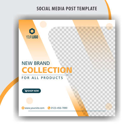 New brand collection banner templates for social mediaのイラスト素材