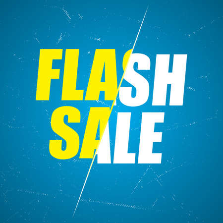 Flash sale labels banners, Flash sale for social media