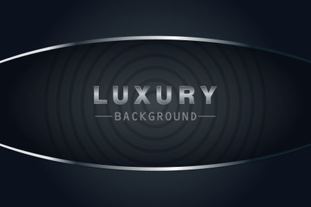 Modern luxury background template with silver patternのイラスト素材