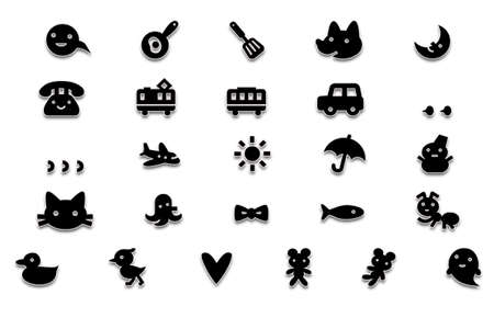 Symbols encountered in everyday life の写真素材