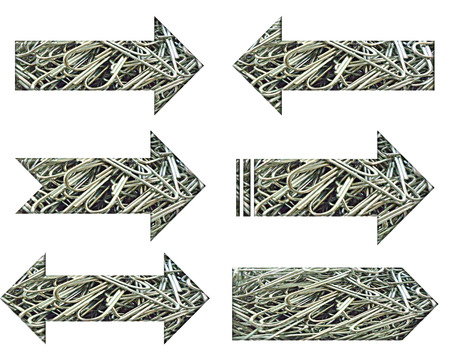 This is a vintage color popular arrow  set pack isolated 