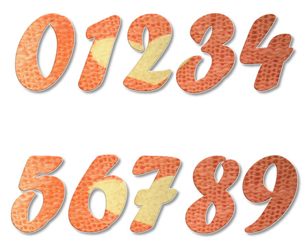 number 0123456789 with background on site style 30の写真素材