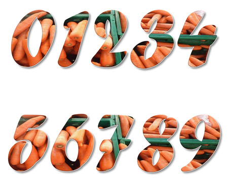 number 0123456789 with background on site style 94の写真素材